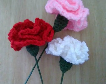 Crochet carnations, crochet carnation bouquet, crochet flowers, crochet flower bouquet, crochet wedding bouquet, crochet wedding flowers,