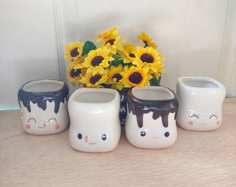 1 mug hat and single marshmallow mug set, choose your mug, choose your hat, marshmallow mug hat, tiered tray decor, individual mug,