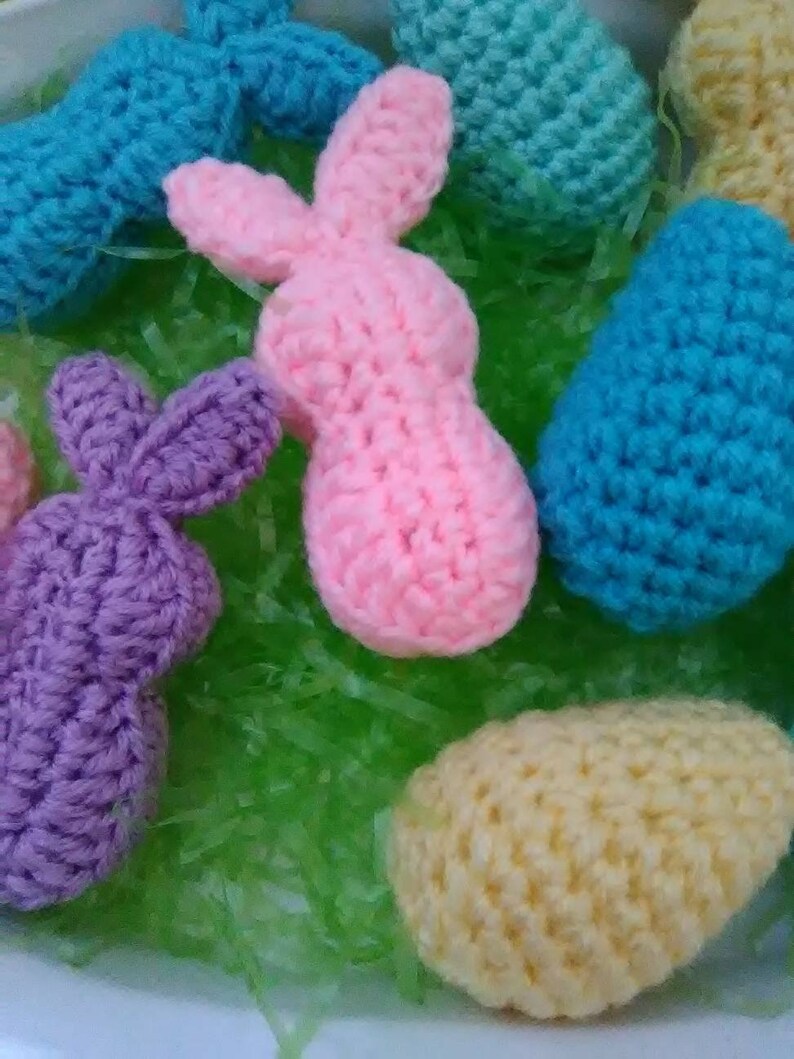 Crochet Easter egg bowl fillers Easter decor crochet eggs Etsy