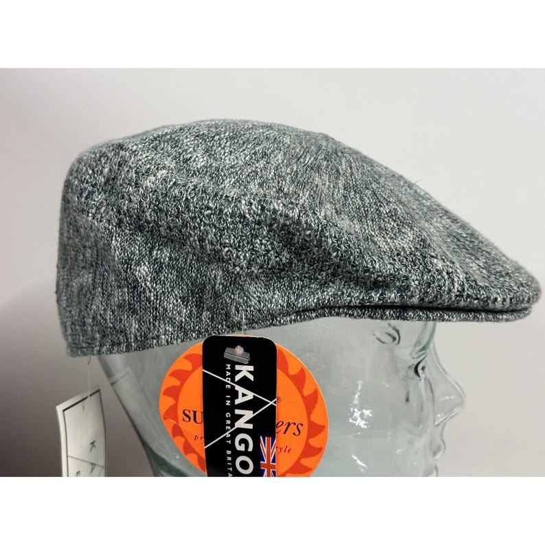 Kangol Flat Cap Hat Large Green & White Made in UK 502 Ventair Ivy Summer image 4