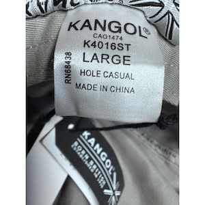 Kangol Black Bucket Size Large Hole Casual New image 8