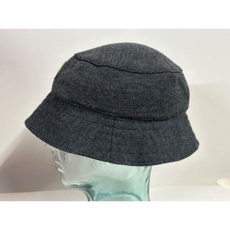 Kangol Gray Spey Bucket Hat Medium Vintage 1980's Knit Jersey image 2