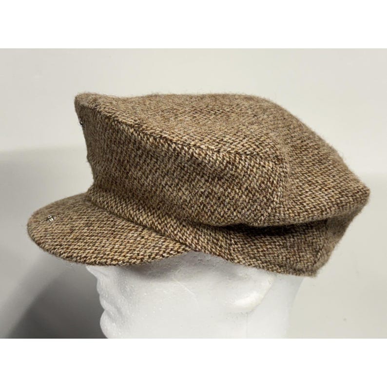 KANGOL casquette plate moyenne en tweed Harris laine classique vintage neuf fabriqué aux Etats-Unis image 8