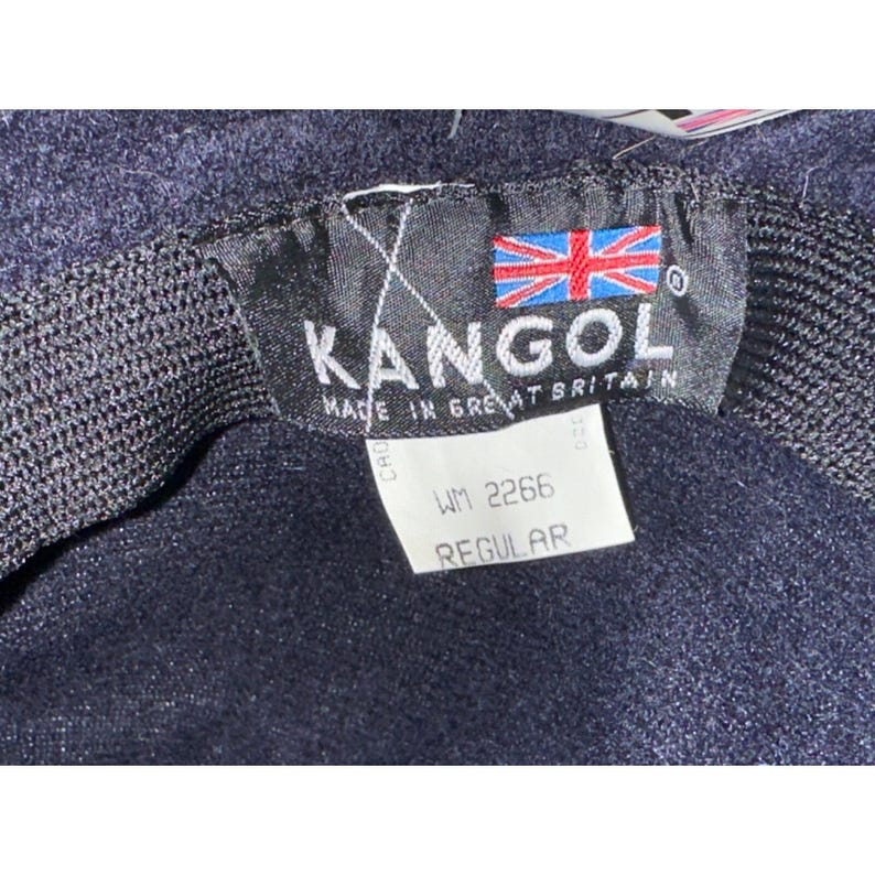 Vintage Kangol Blue Hat Wool Modelaine Bucket Velvet Bow Lahinch Bild 6