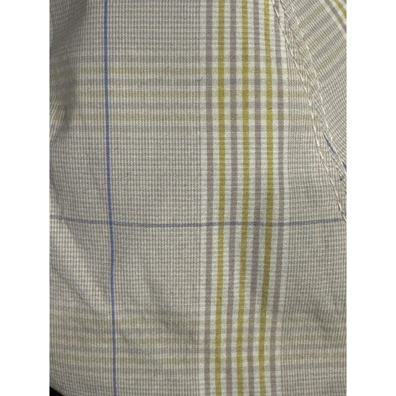 Goorin Bros Flat Cap Hat Medium Light Check Plaid Cotton 6 Panel Ivy NEW image 5