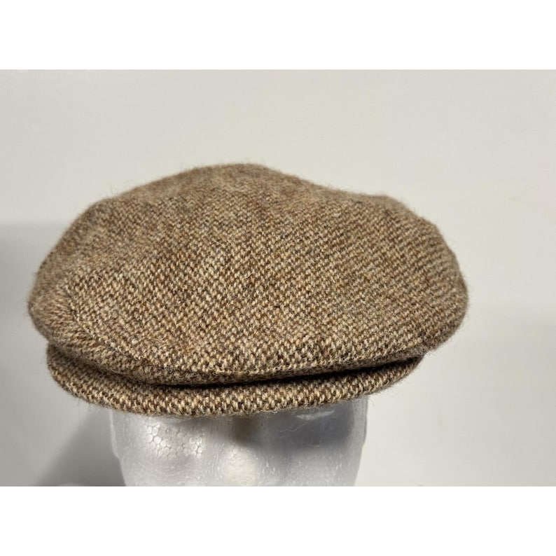 KANGOL casquette plate moyenne en tweed Harris laine classique vintage neuf fabriqué aux Etats-Unis image 1