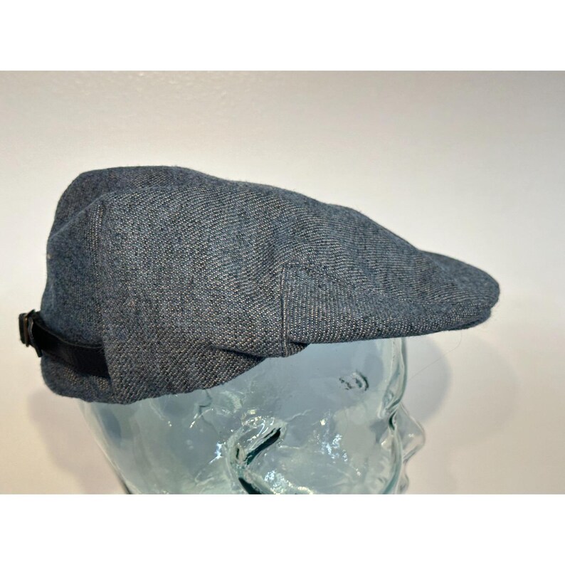 Goorin Bros ELI COHEN Flat Cap – Blue Tweed Wool Blend, Size Small Bild 5
