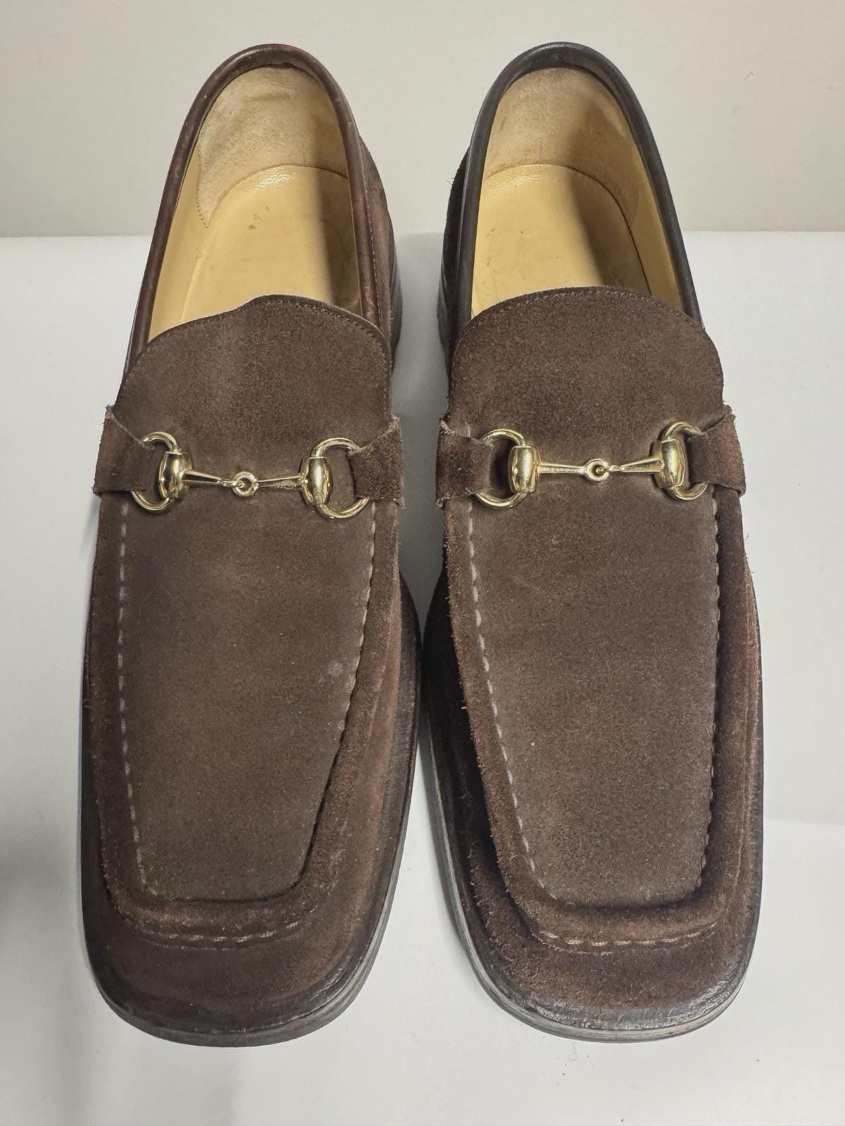 Vintage Gucci Tom Ford Era Black Suede Horsebit Lug Sole Loafers Men\'s 8 D Gucci Men main image 3