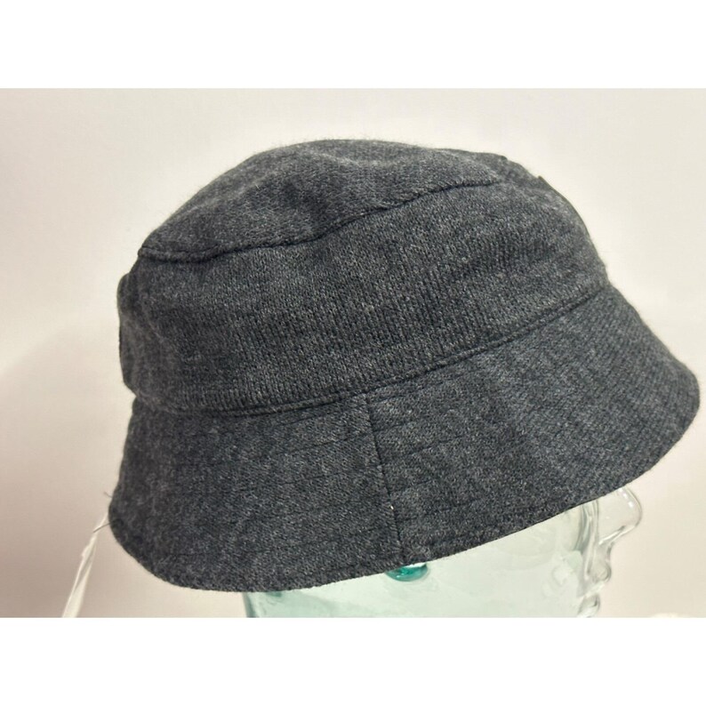 Kangol Gray Spey Bucket Hat Medium Vintage 1980's Knit Jersey image 4