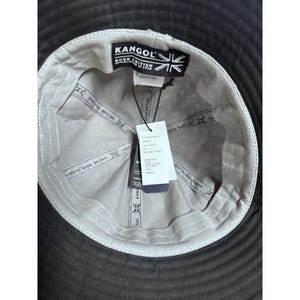 Kangol Black Bucket Size Large Hole Casual New image 6