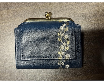 Plånbok Elegant PRINCESS GARDNER Rockabilly Kiss Lock Blå Guld