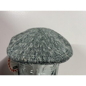 Kangol Flat Cap Hat Large Green & White Made in UK 502 Ventair Ivy Summer image 1