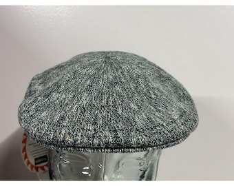 Kangol Flat Cap Stor Grön & Vit Tillverkad i Storbritannien 502 Ventair Ivy Summer