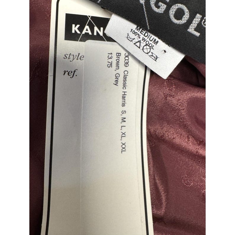 KANGOL casquette plate moyenne en tweed Harris laine classique vintage neuf fabriqué aux Etats-Unis image 10