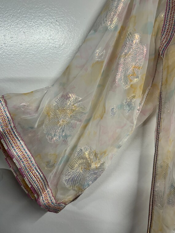 Handmade Moroccan Caftan / Kaftan Maxi Dress – Beige, Cotton Blend, Long Sleeve, Med To Lg, No Tags