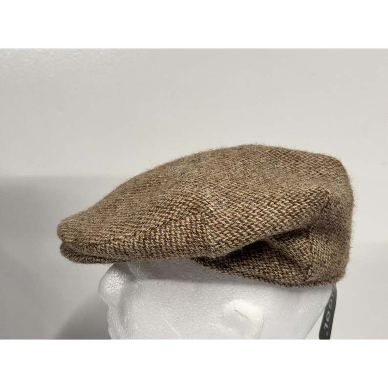 KANGOL casquette plate moyenne en tweed Harris laine classique vintage neuf fabriqué aux Etats-Unis image 2