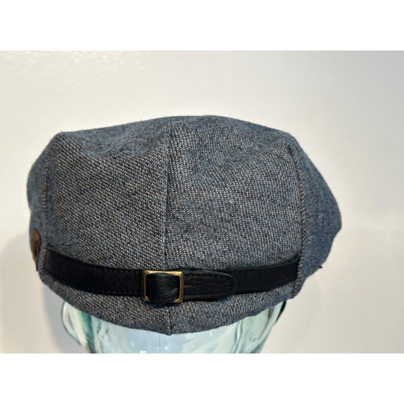 Goorin Bros ELI COHEN Flat Cap – Blue Tweed Wool Blend, Size Small Bild 4