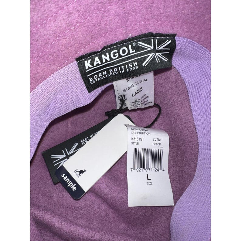 Kangol Casual Bucket Lavender Wool Stripe Hart image 4
