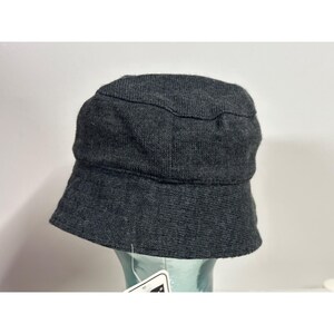 Kangol Gray Spey Bucket Hat Medium Vintage 1980's Knit Jersey image 8