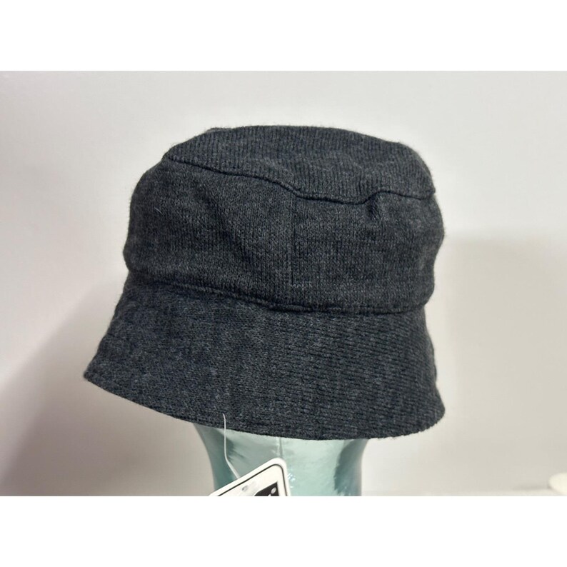Kangol Gray Spey Bucket Hat Medium Vintage 1980's Knit Jersey image 8