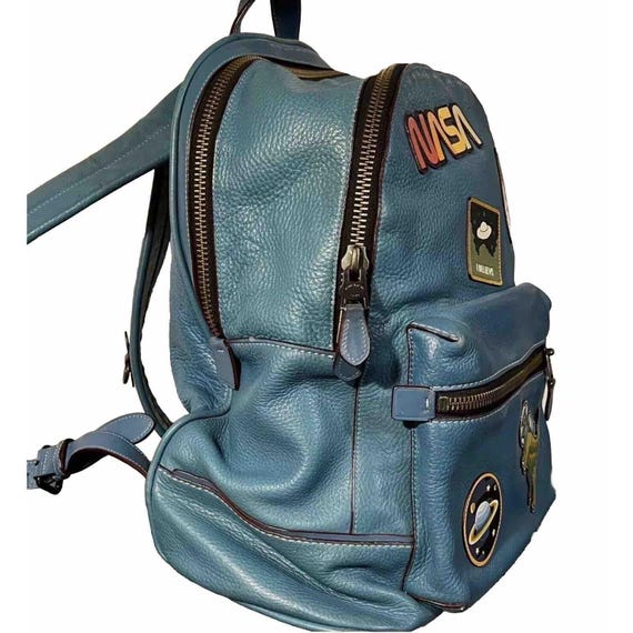 COACH Space NASA BACKPACK Rexy Bag Blue Leather ruck… - Gem