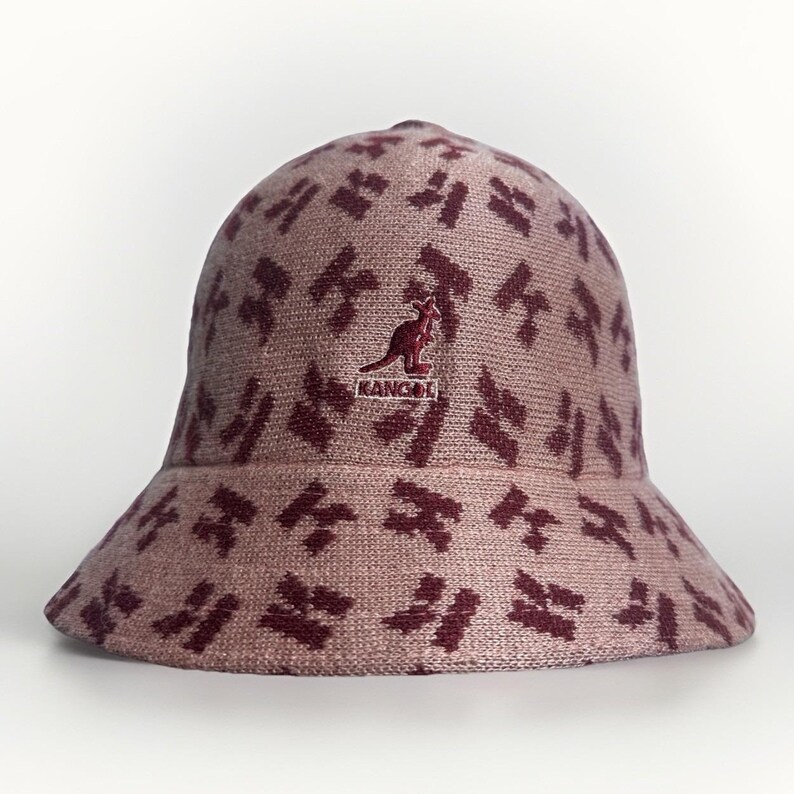 Kangol Casual Bucket Size Large Square K Dusty Rose Pink Hat New Bild 1