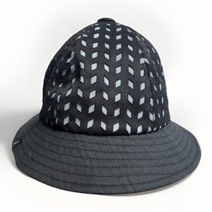 Kangol Black Bucket Size Large Hole Casual New image 3