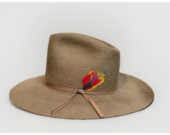 Sombrero vaquero estilo western de Kane, 7 1/8 pulgadas, fieltro vaquero personalizado