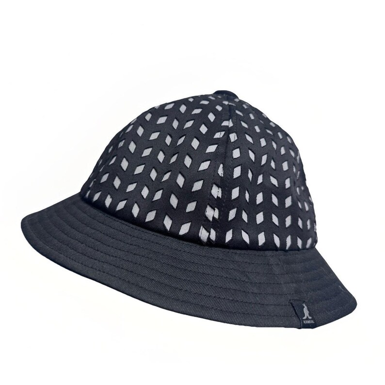 Kangol Black Bucket Size Large Hole Casual New image 1