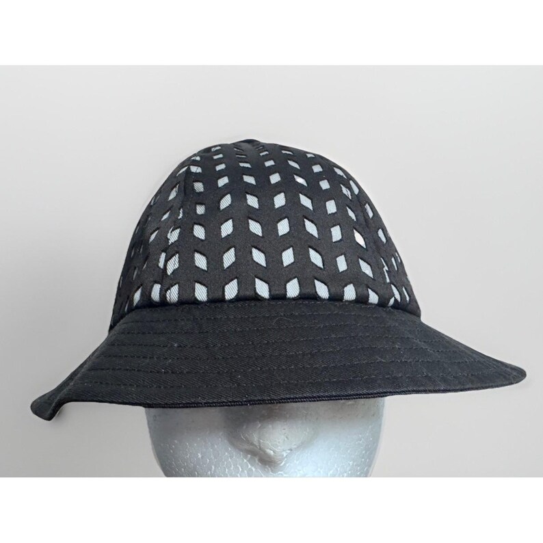 Kangol Black Bucket Size Large Hole Casual New image 2