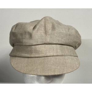 Kangol krantenjongen Baker Boy pet ivoor linnen UK L/XL NIEUW afbeelding 1