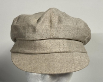 Kangol Newsboy Baker Boy Keps Ivory Linne UK L/XL NYHET