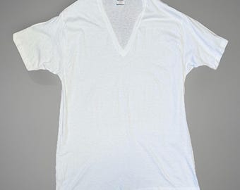 Yves Saint Laurent Men's V Under Shirt Cotton USA YSL VTG 1981