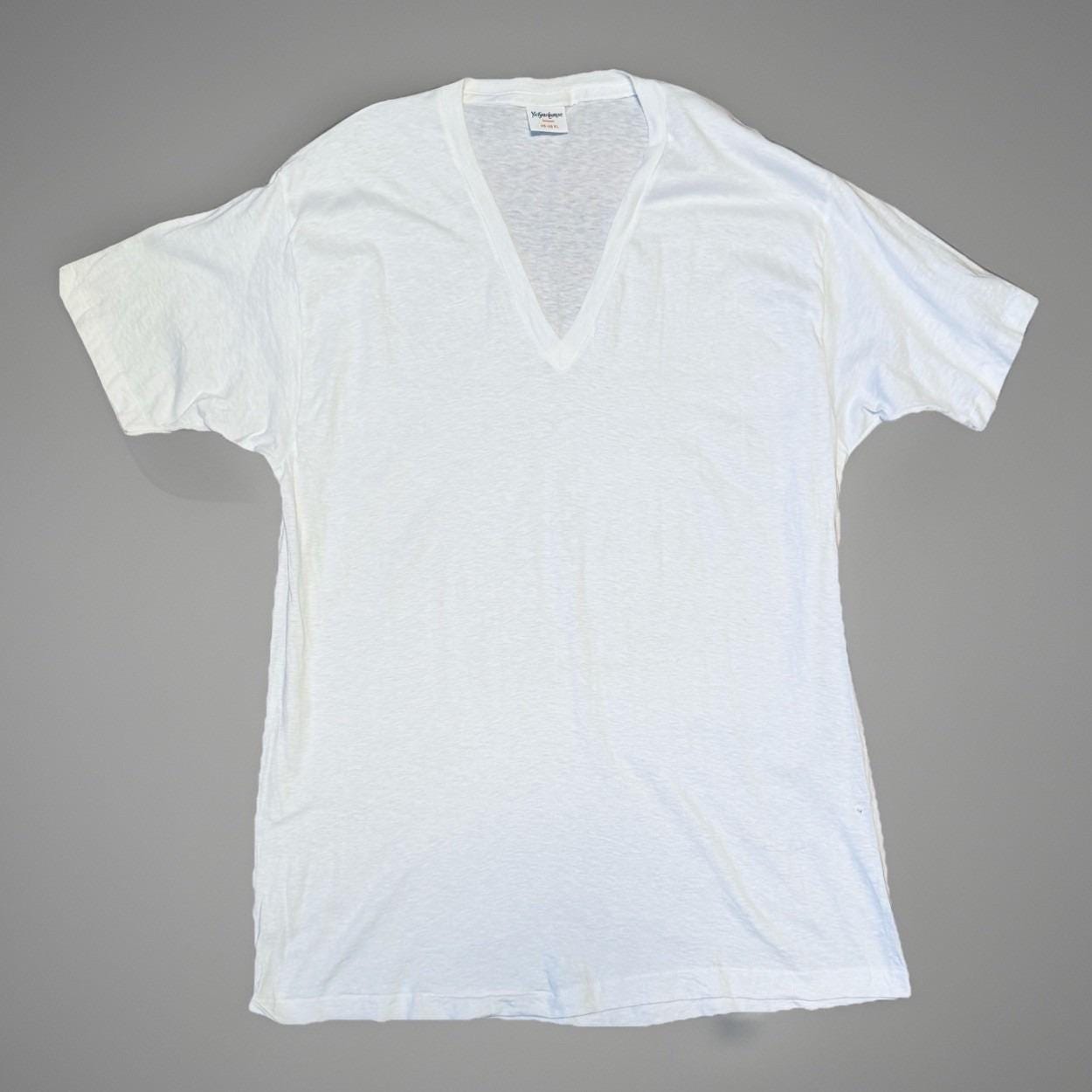 Yves Saint Laurent White Tshirt - Etsy