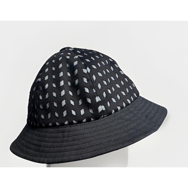 Kangol Black Bucket Size Large Hole Casual New image 4