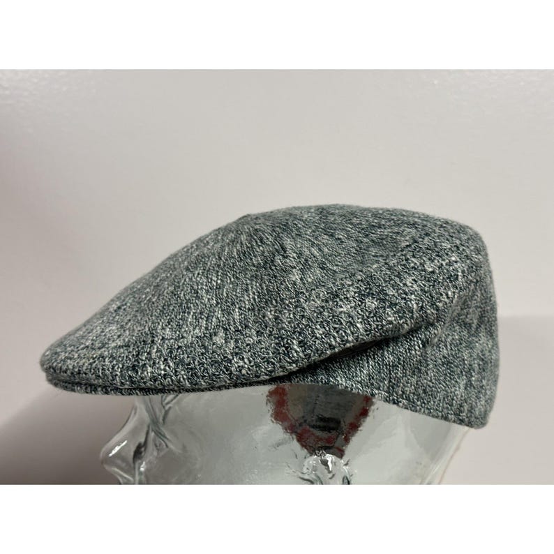 Kangol Flat Cap Hat Large Green & White Made in UK 502 Ventair Ivy Summer image 2