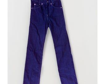 Levi's Saddleman Jeans Marinblå Corduroy Student 25x32 716-1517 NOS Tillfälligt lager