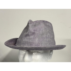 Goorin Bros Linen Fedora XL Purple Lavender Safari Hat Summer Cap image 1