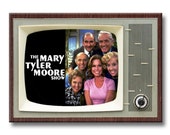 MARY TYLER MOORE Show Tv Design 3 1 2 inch x 2 1 2 inch Steel Cased Fridge Magnet