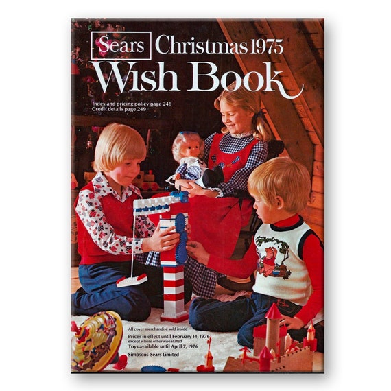 2022 Sears Christmas Catalog Sears Wish Book Christmas 1975 Design Fridge Magnet 3 1/2 Inch | Etsy New  Zealand