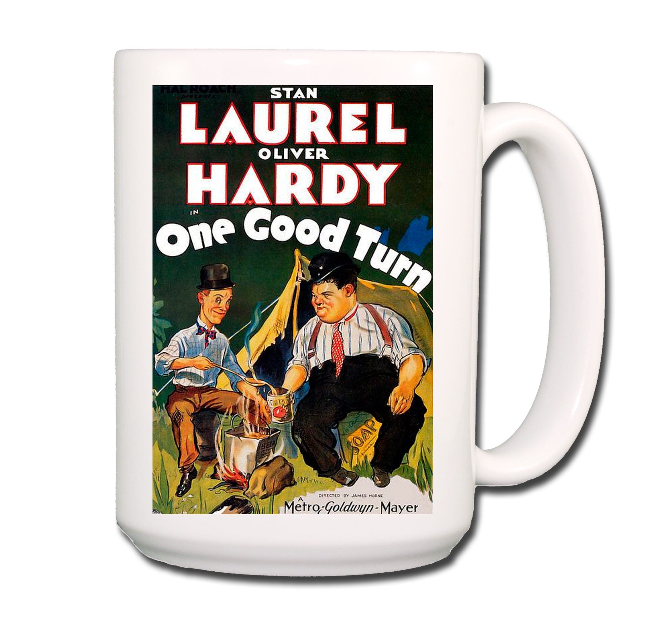 Laurel & Hardy Постер. Laurel Hardy poster. One good turn
