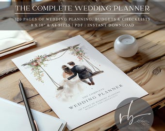 Wedding Planner Printable  | Complete Planner | Wedding Planning Book | Printable Wedding Planner Pages | Wedding Planner PDF, A4, 8 X 10