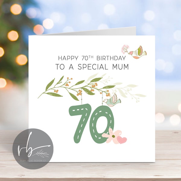 Personalised Birthday Age Card 30th, 40th, 50th, 60th, 70th, 80th Card  Numbers, Age Card, Friend, Mum, Grandma, Colleague, Sister, Auntie