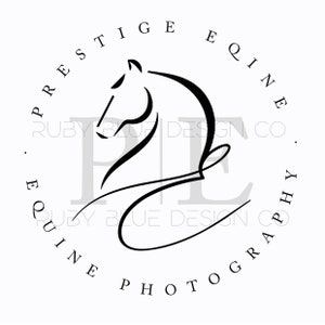 Pre-made Submark Logo,Equine Logo Design, Horse Logo, Mare Logo, Dressage Logo, Watermark, Logo Branding Package image 4