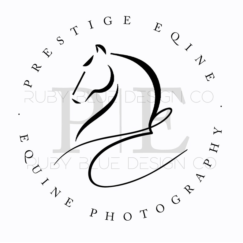 Pre-made Submark Logo,Equine Logo Design, Horse Logo, Mare Logo, Dressage Logo, Watermark, Logo Branding Package image 4