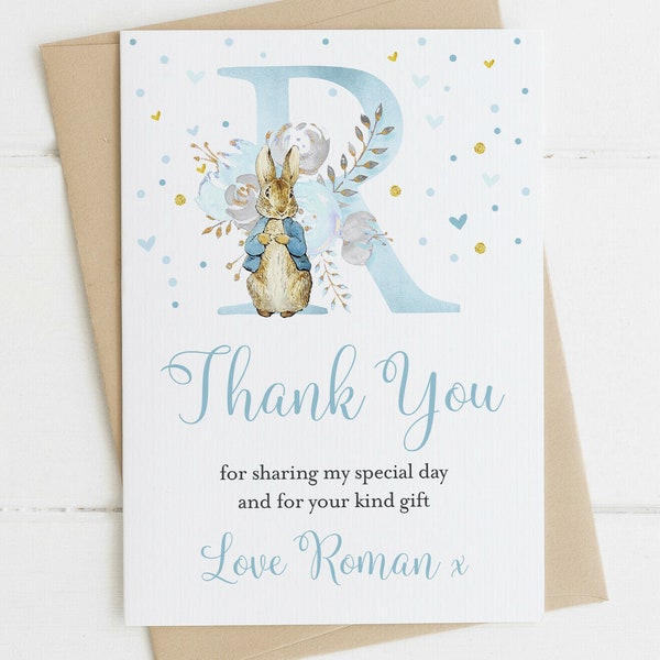 Peter Rabbit Thank You Cards Digital - Etsy