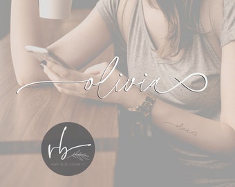 Tattoo Design Infinity Symbol Script Calligraphy Name