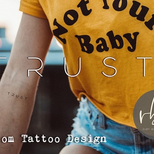 Custom Minimal Tiny Tattoo Design Petite Fine Line Small Tattoo Names Tattoo design Trust Balance