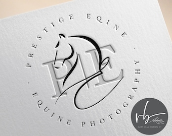 Pre-made Submark Logo,Equine Logo Design, Horse Logo, Mare Logo, Dressage Logo, Watermark, Logo Branding Package