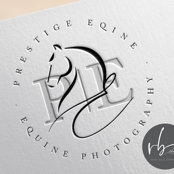 Pre-made Submark Logo,Equine Logo Design, Horse Logo, Mare Logo, Dressage Logo, Watermark, Logo Branding Package